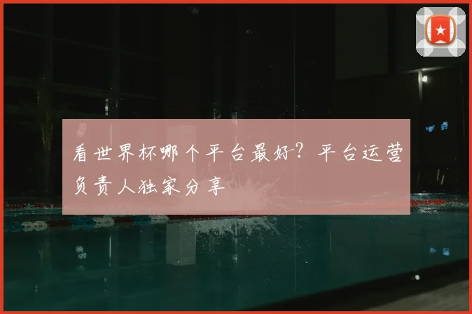 看世界杯哪个平台最好?平台运营负责人独家分享